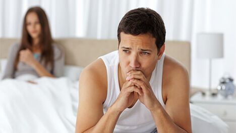 Težave v postelji moškega zaradi prostatitisa